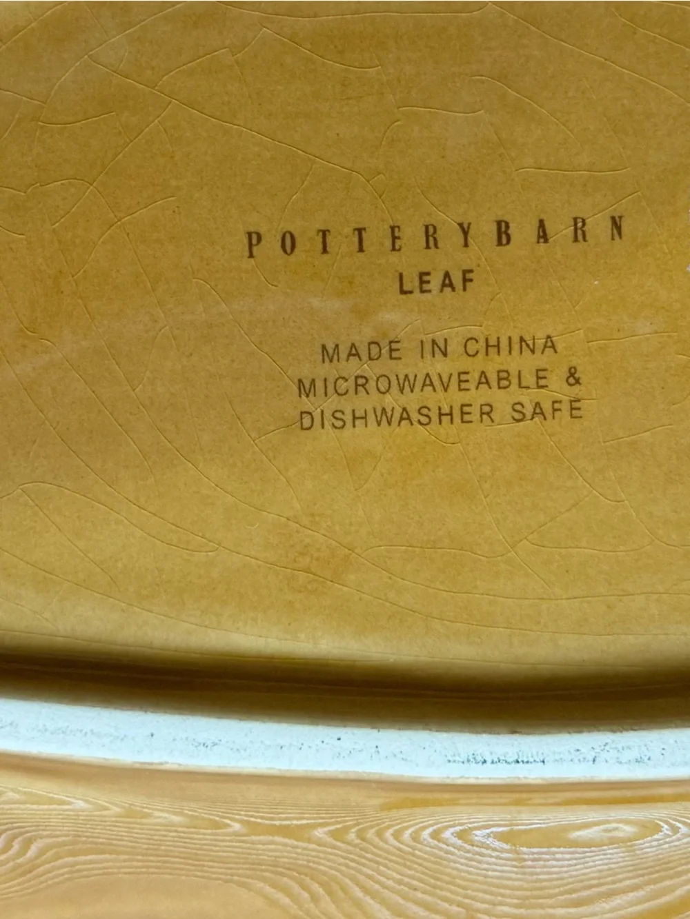🍂Pottery Barn Autumn Fall LEAF Serving Dish🍂